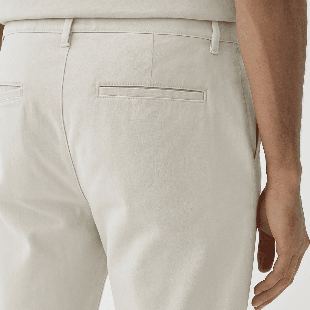 Calça Sarja com Corte Chino - Santorini